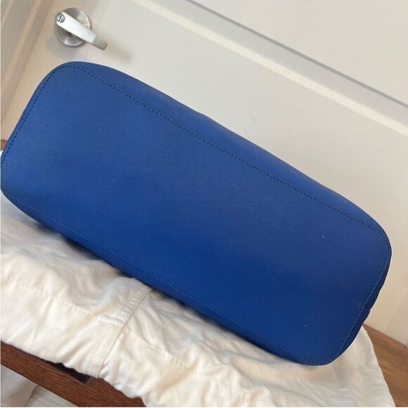 MICHAEL KORS Royal Blue Jet Set Shoulder Bag Voyager East West Laptop Work tote - Picture 6 of 9